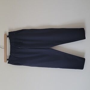 Apana Black Drawstring Cropped Joggers Size Large